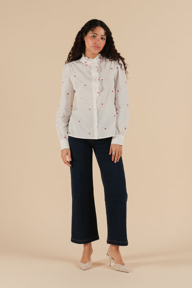 Chemise coeurs 64096 Rouge