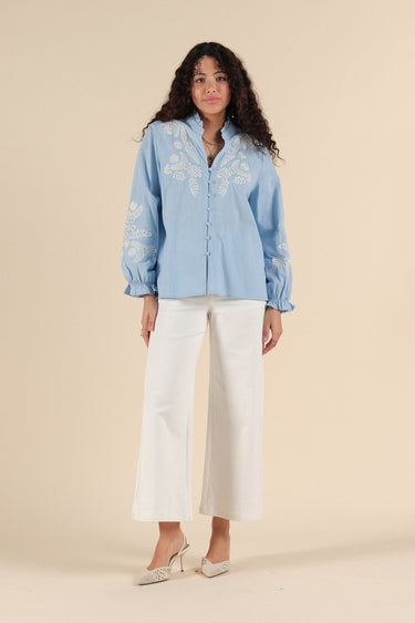Blouse 64163 Bleu