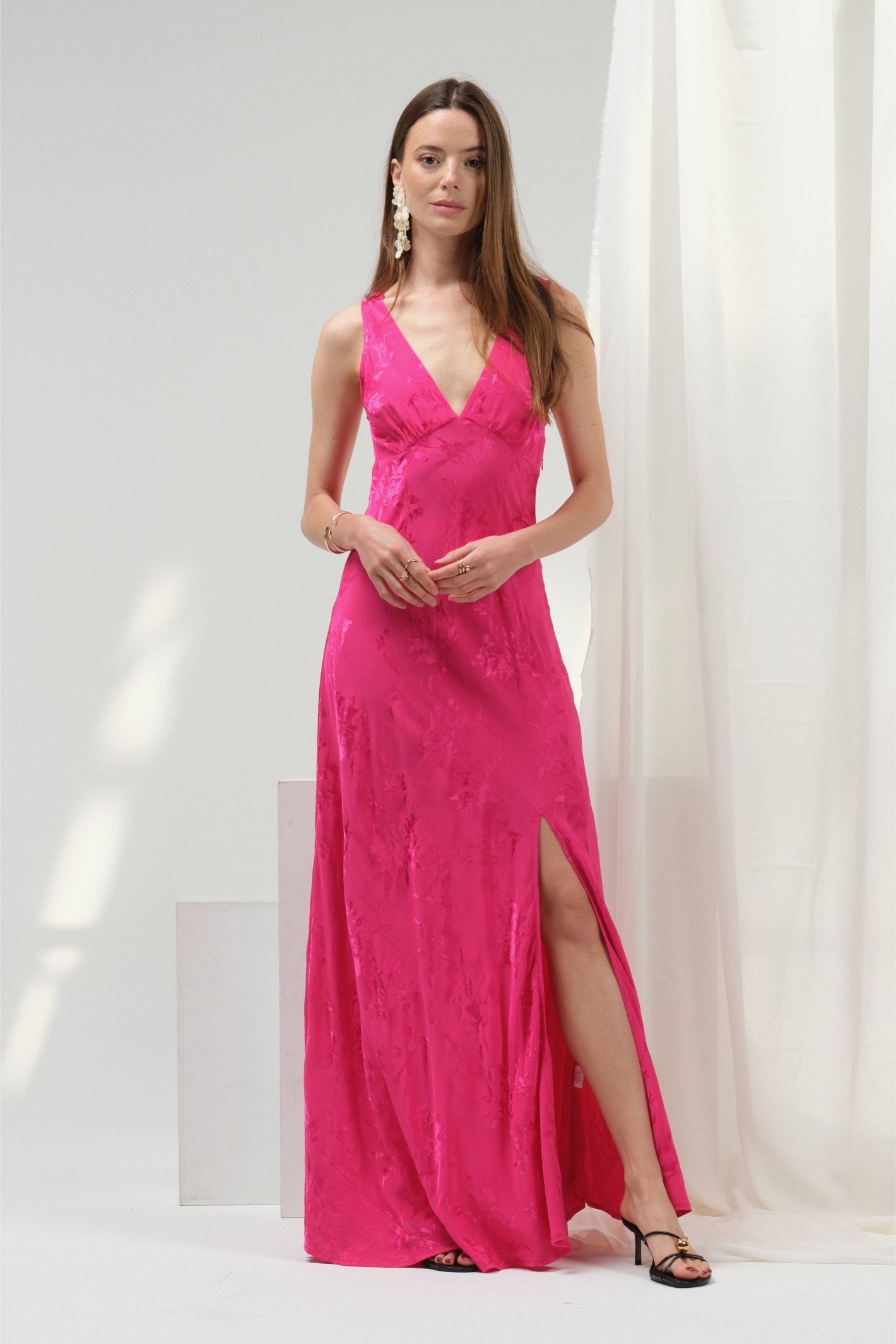 Carly long fuchsia