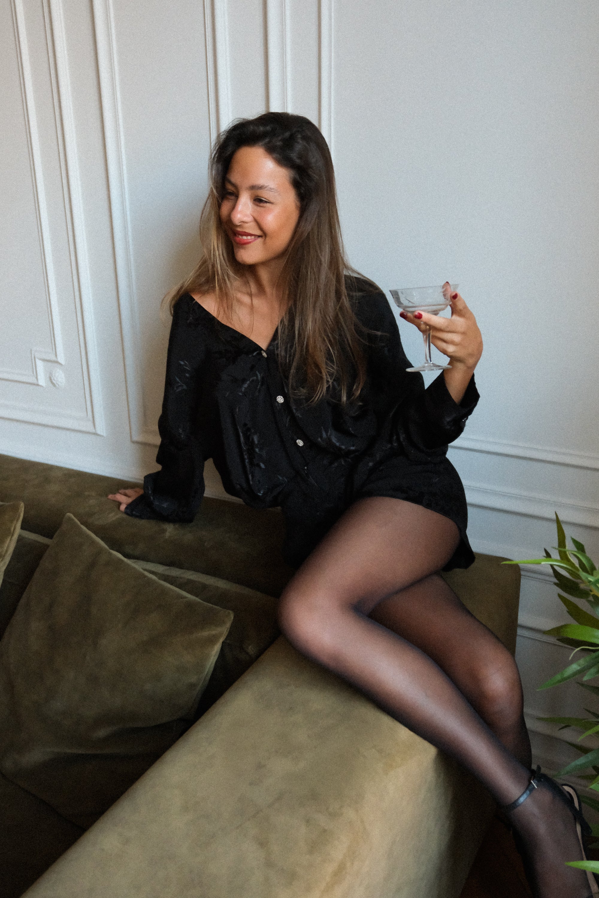 Elros chemisier Black