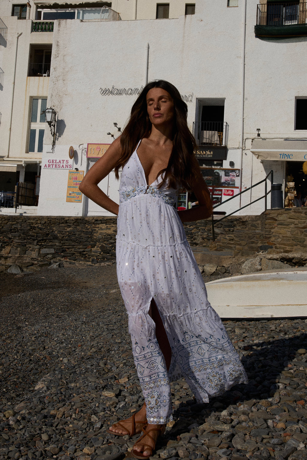 Céleste Off white / Blue