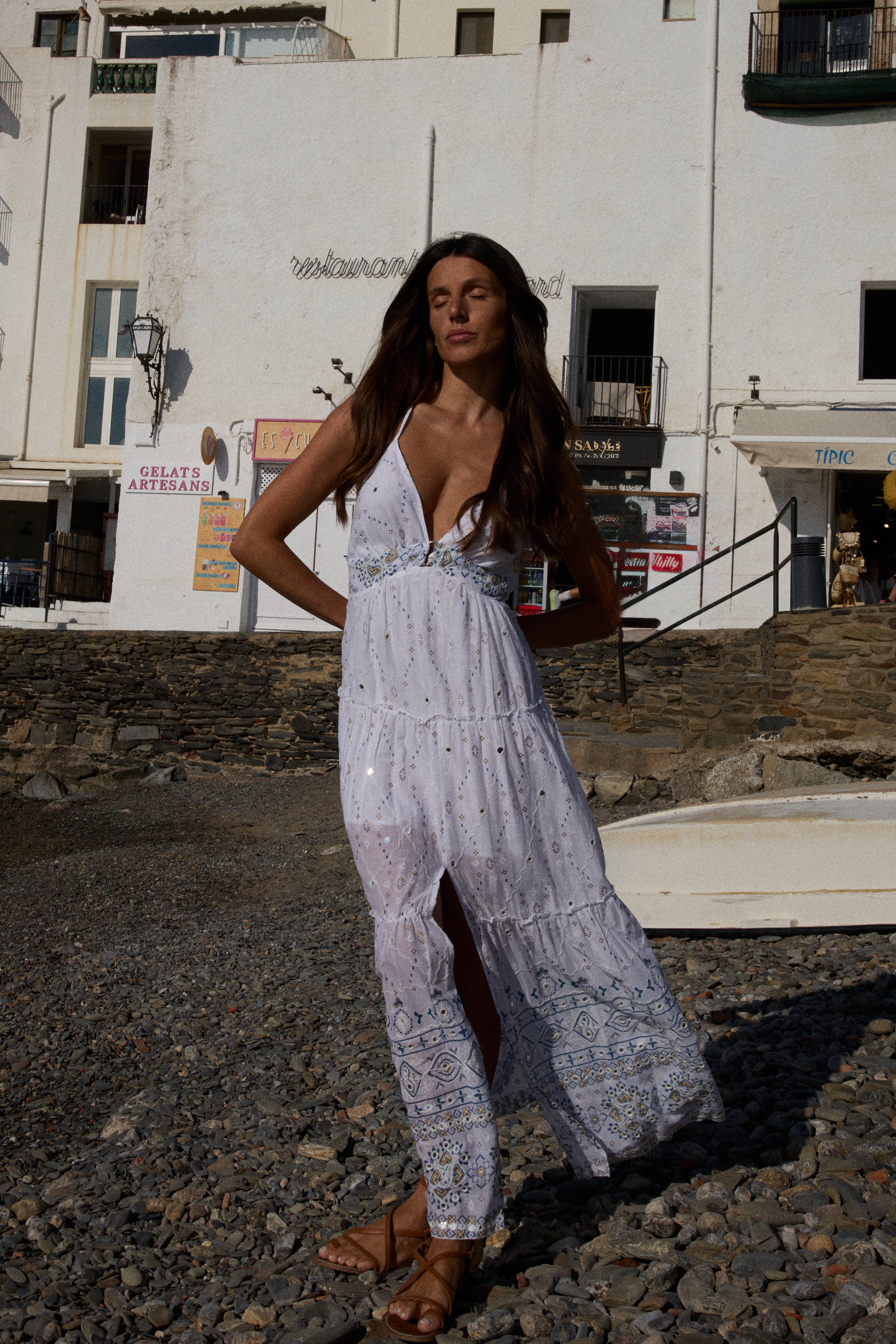 Céleste Off white / Blue