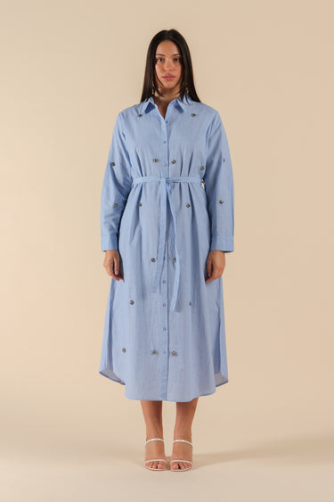 Robe chemisier Lyka Bleu