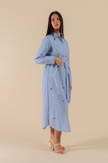 Robe chemisier Lyka Bleu