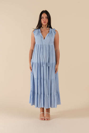 Robe crochet Playa 004 Bleu