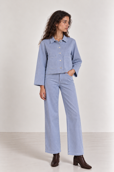63895 Veste Rayé Marine